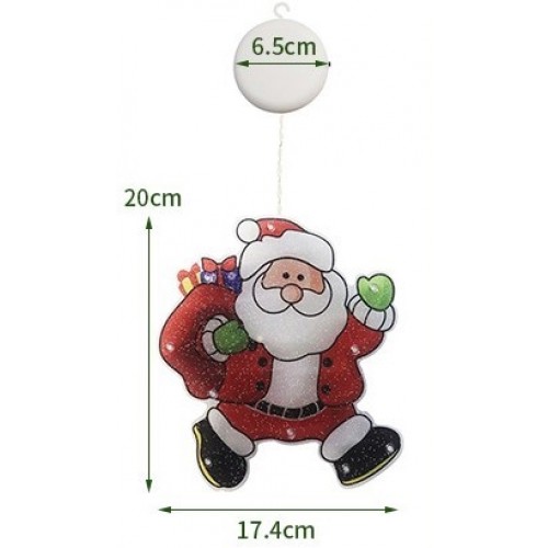 LED svetelná vianočná závesná figúrka IQ-FI Santa Claus